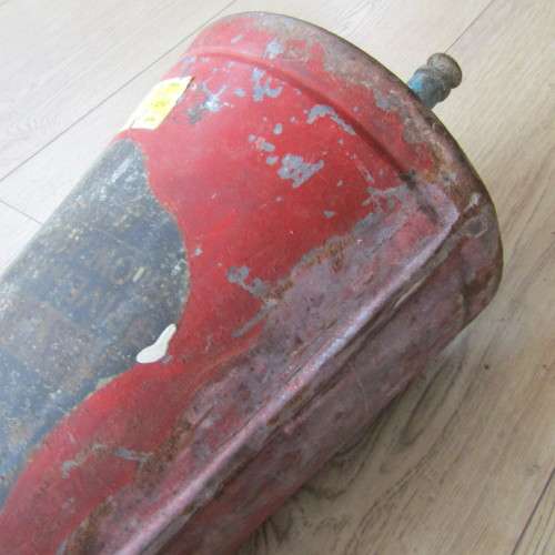Antique Conical type fire extinguisher - some rust holes