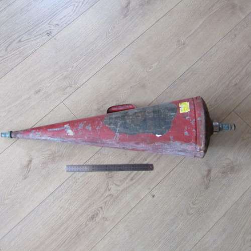 Antique Conical type fire extinguisher - some rust holes