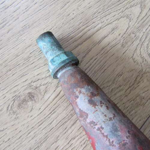 Antique Conical type fire extinguisher - some rust holes