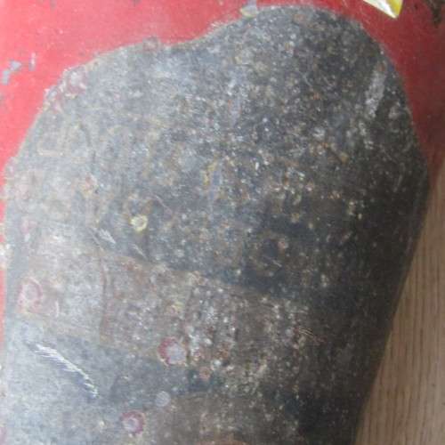 Antique Conical type fire extinguisher - some rust holes