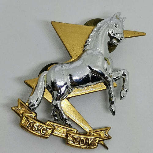 Set of SADF Technical Service Corps cap and collar badge