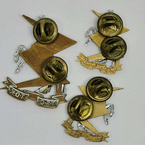 Set of SADF Technical Service Corps cap and collar badge