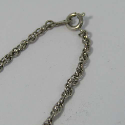 Vintage African motif necklace in sterling silver - weight 14.6g - 46cm