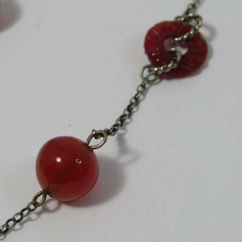 Vintage Filagree costume necklace - beautiful piece - 47cm