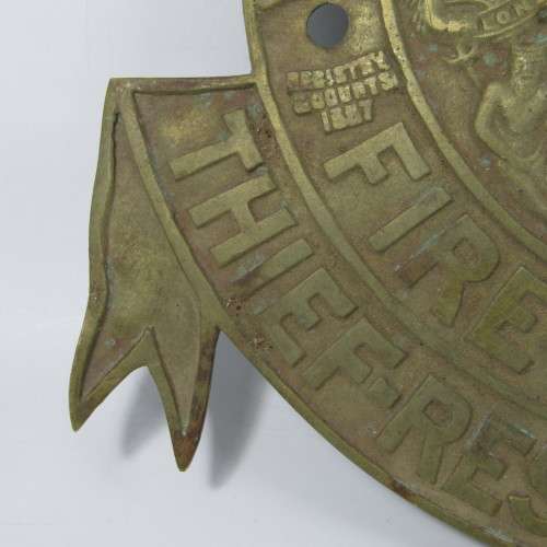 Antique Milners Patent Fire-Resisting Thief-Resisting door No. 2 brass plate