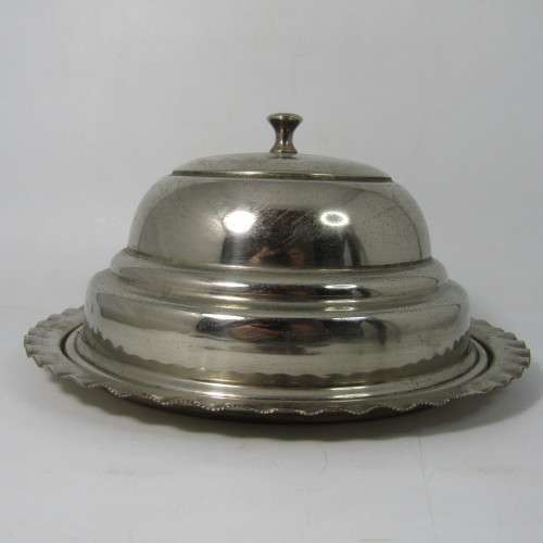 Vintage President silver plated cheese dish with lid