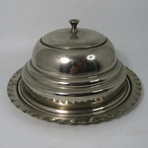 Vintage President silver plated cheese dish with lid