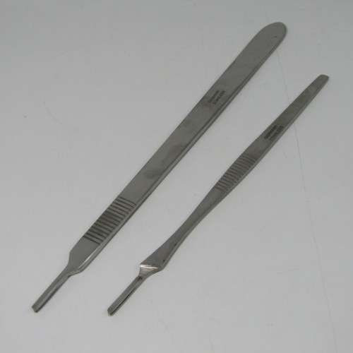 Lot of 9 stainless steel Dentist scalpal handles