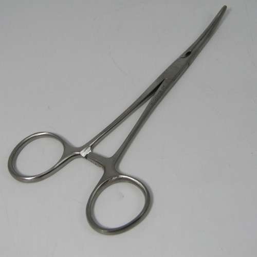 Lot of 6 Dentist clamps with curved fronts