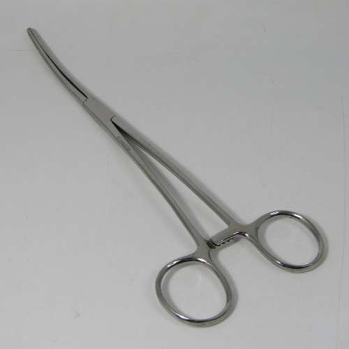 Lot of 6 Dentist clamps with curved fronts
