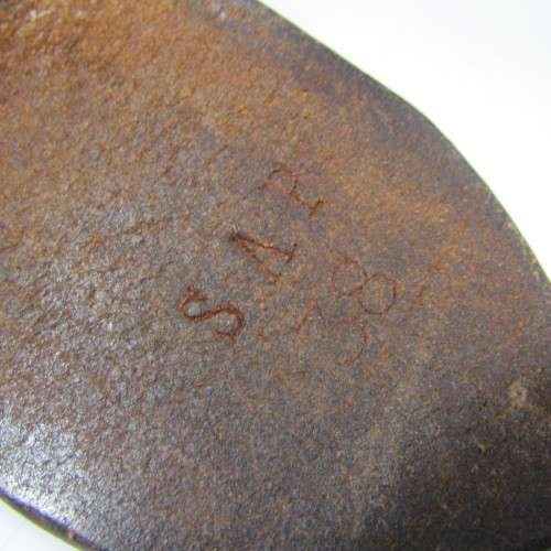 Old Police / Military leather belt with gun holster - 118cm