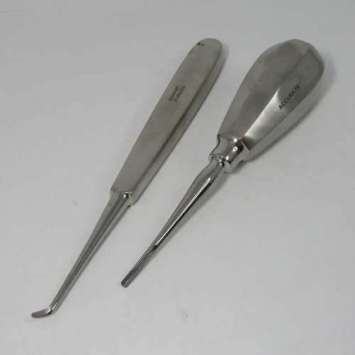 Lot of 5 dentist tools - stainless steel