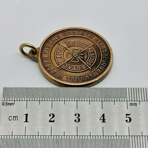 Royal Life Saving Society medallion issued to E Joubert Nov 1954