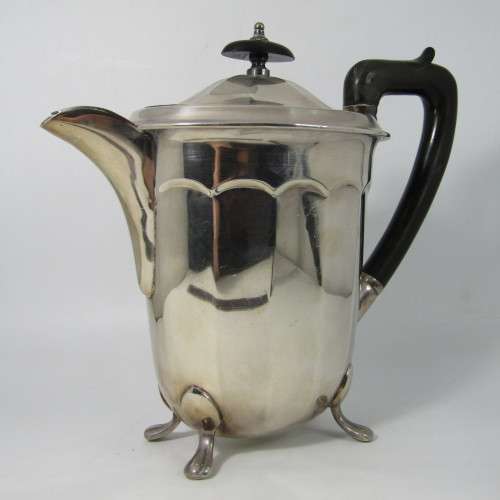 Art Deco silver plated coffee pot made in Sheffield