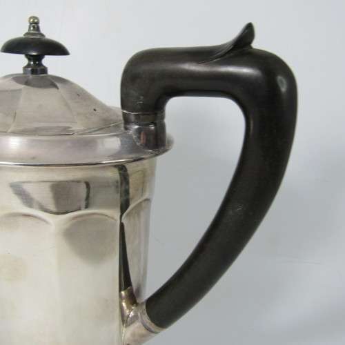 Art Deco silver plated coffee pot made in Sheffield