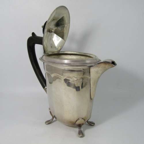 Art Deco silver plated coffee pot made in Sheffield