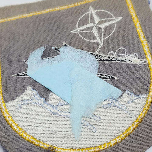 1970`s German Air Force 34 Jaboy fighter bomber squadron cloth patch