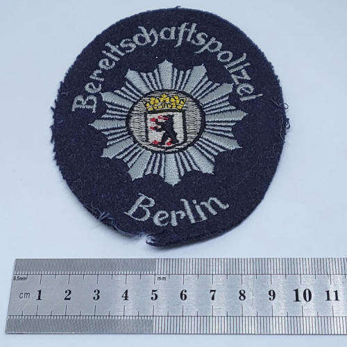German Berlin city Riot police cloth patch