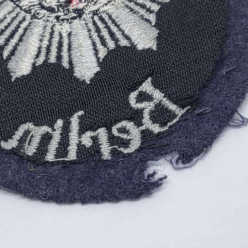 German Berlin city Riot police cloth patch