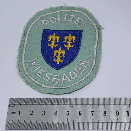 German Wiesbaden city police cloth patch
