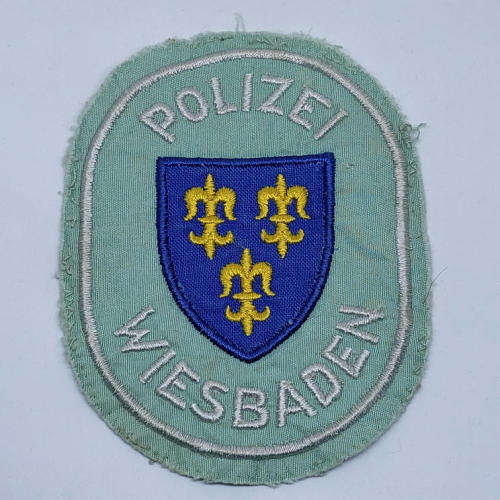 German Wiesbaden city police cloth patch