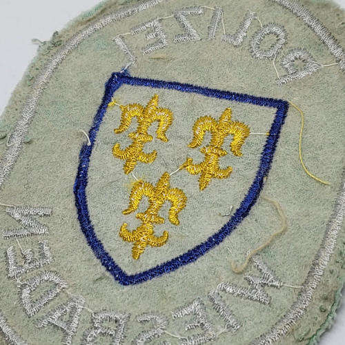 German Wiesbaden city police cloth patch