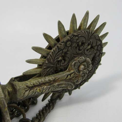 Conquistador Style wedding spurs - heavily decorated