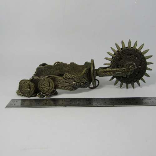 Conquistador Style wedding spurs - heavily decorated