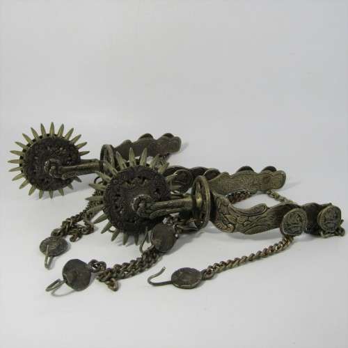 Conquistador Style wedding spurs - heavily decorated