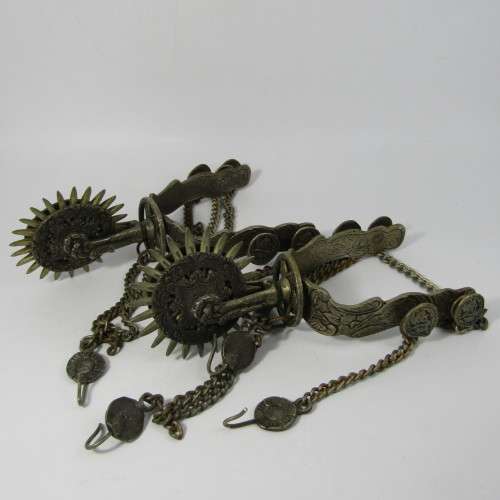 Conquistador Style wedding spurs - heavily decorated