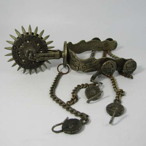 Conquistador Style wedding spurs - heavily decorated