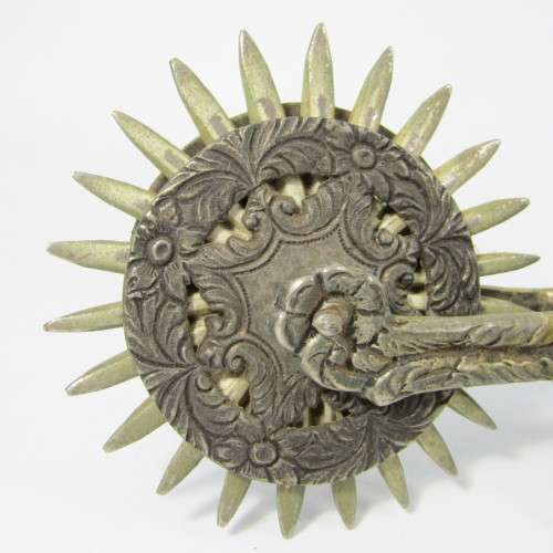 Conquistador Style wedding spurs - heavily decorated