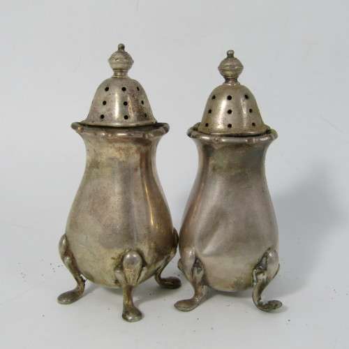 Silver plated condiment set - made for William Spillaus and Co.