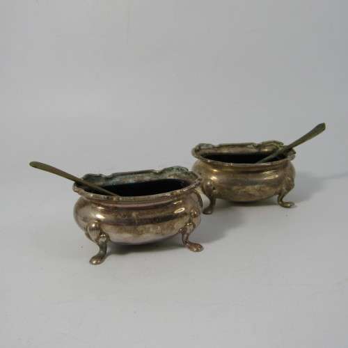 Silver plated condiment set - made for William Spillaus and Co.