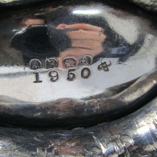 Antique Nautilus silver plated spoon warmer - some dents