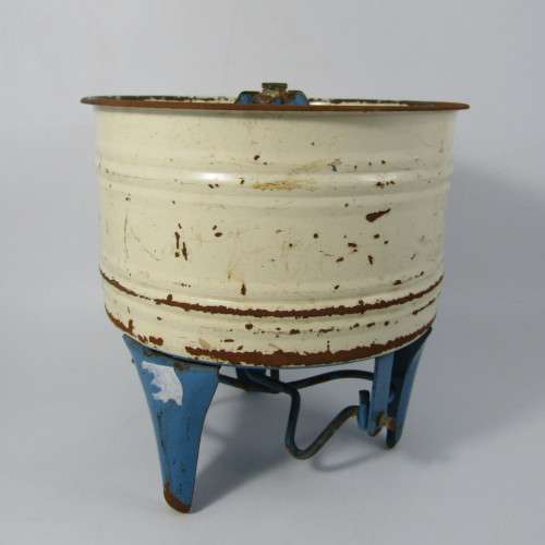 Vintage childs toy washing machine - pressed metal