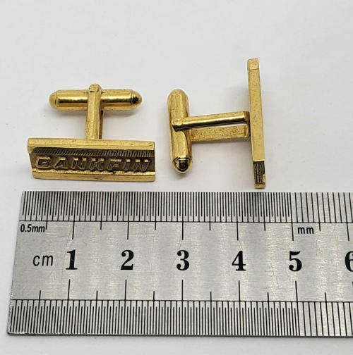 Pair of Banktin cufflinks