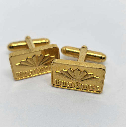 Set of Multichoice cufflinks with tie pin