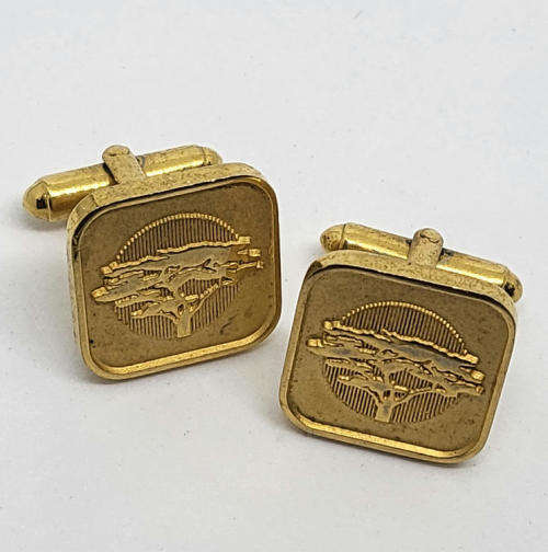 Pair of First National Bank cufflinks