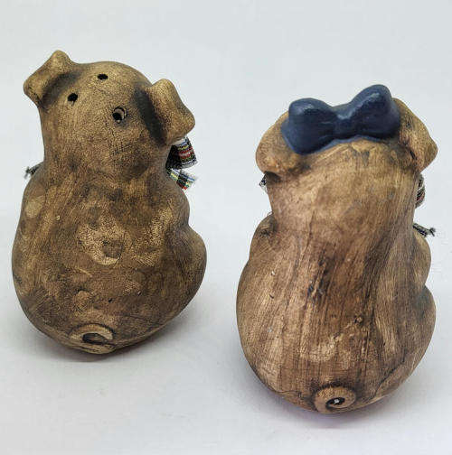 Pair of piggy salt and pepper pots