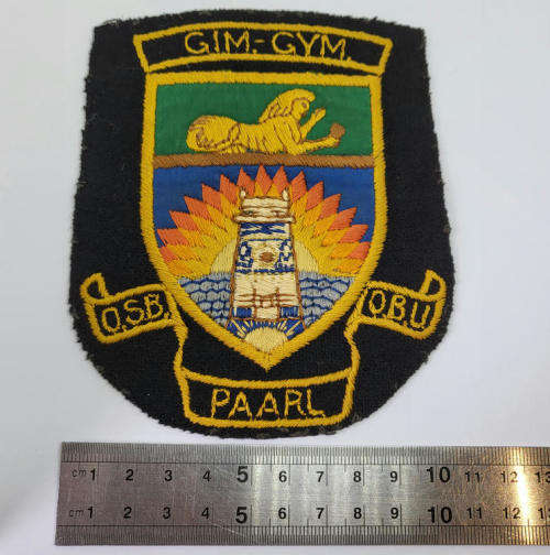 Vintage Paarl Gymnasium OSB-OBU cloth badge