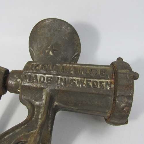 Vintage No. 5 Reliance Husqvarna meat mincer