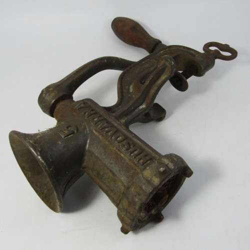 Vintage No. 5 Reliance Husqvarna meat mincer