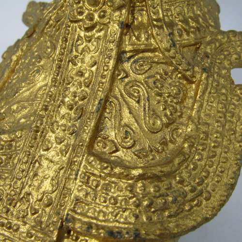 Vintage Bronze Thepanom Temple keeper of Thailand statue - 32cm