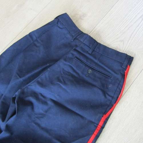 Royal Army mess dress trousers with red line - waist 35cm, length 105cm