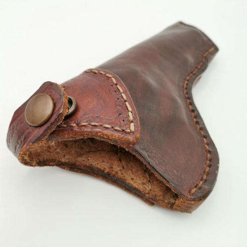 Vintage Leather revolver gun holster