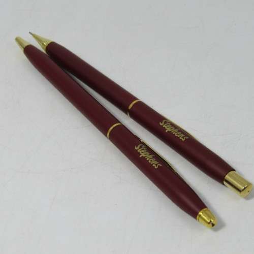 Vintage Stephens pen and pencil set