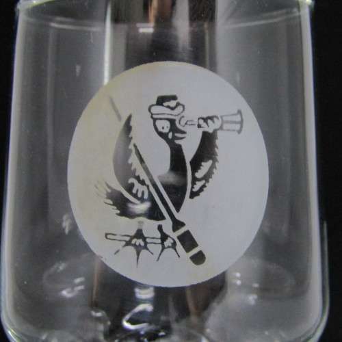 1970`s SA Womans Auxiliary Naval service (SWANS) sherry glass - rare