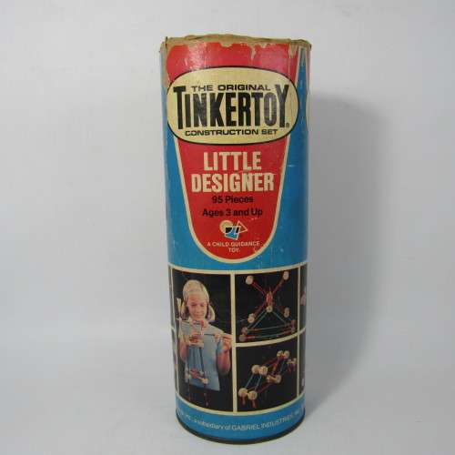 Vintage Tinkertoy Little designer construction set