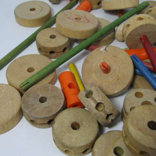 Vintage Tinkertoy Little designer construction set